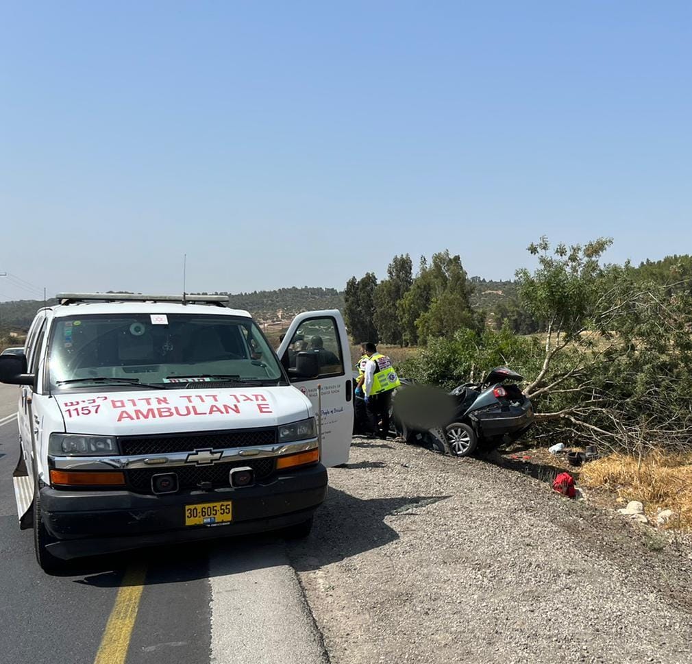 מקום התאונה הקטלנית | צילום: תיעוד מבצעי מד"א