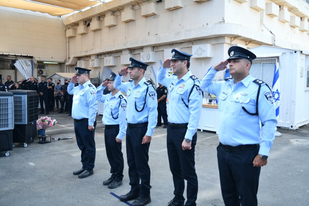 החלפת פיקוד תחנת אשקלון | צילום: דוברות המשטרה