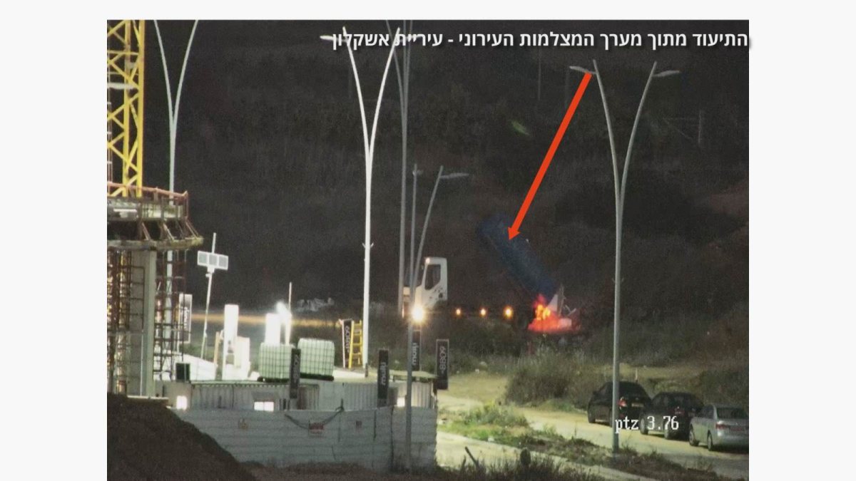 התיעוד מתוך מערך המצלמות העירוני - עיריית אשקלון