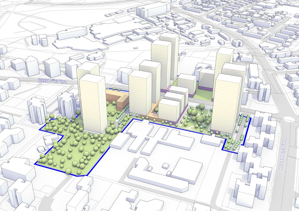 קרדיט מתחם ש"י עגנון: HQ Architects