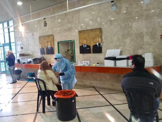בדיקת קורונה | צילום: דוברות העירייה 