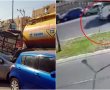 תיעוד: מה גרם למיכלית הדלק לפגוע בשורת רכבים?
