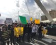 מחאת העובדים הסוציאליים: מאות מפגינים חסמו את הכניסה לירושלים