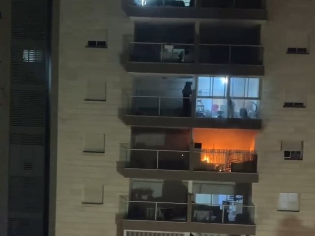 השריפה שפרצה הלילה 