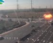נפילה בצומת שתולים גן יבנה- צפו בתיעוד 