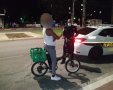 רוכב האופניים שנעצר | צילום: דוברות המשטרה 
