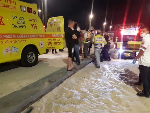 טביעה בחוף דלילה | צילום: דוברות מבצעית מד"א