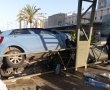 איבדה שליטה ונכנסה במעקה בתוך בית החולים 