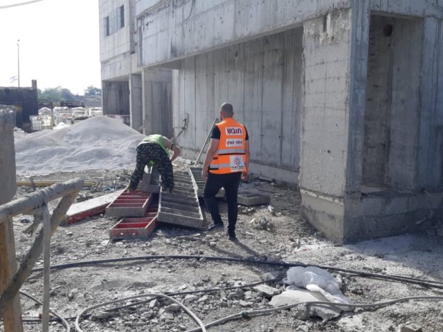 תאונת עבודה | צילום: דוברות איחוד הצלה