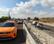 כביש 34 צומת יד מרדכי: נהג משאית נפצע בינוני כתוצאה מתאונה עצמית