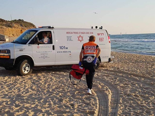 טביעה באשקלון | אילוסטרציה, ארכיון מד"א