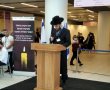 אלמנת ההרוג החרדי בטקס: "זכינו להעריך את עבודתם של הרופאים"