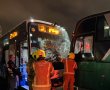 תאונה בין שני אוטובוסים בתחנה המרכזית בבאר שבע: נהג נלכד וחולץ במצב בינוני