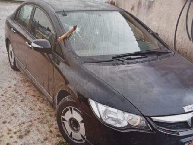 רכבו של הקורבן | צילום: דוברות המשטרה