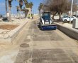 אחרי הסערה: מבצע לניקוי הטיילת מהחולות שכיסו אותה