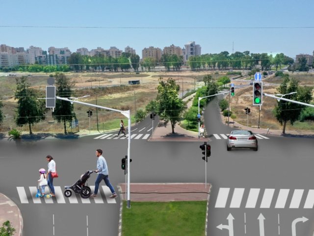 הדמיית הצומת | צילום: אדי ישראל
