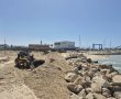 נמשכות עבודות שיקום המצוק ורצועת החוף: