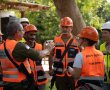 תרגיל רחב ברמת הנגב דימה נפילת טילים והרס מבנים